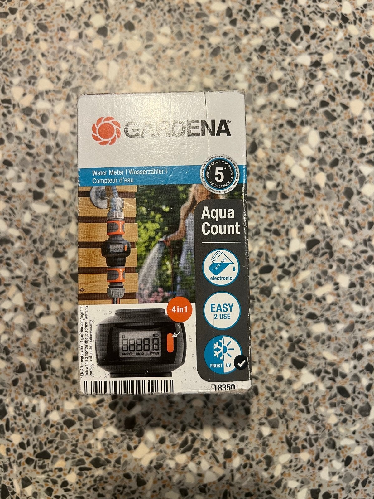 Gardena AquaCount Watermeter - Nieuw in doos, Tuin en Terras, Ophalen of Verzenden, Zo goed als nieuw, Overige typen