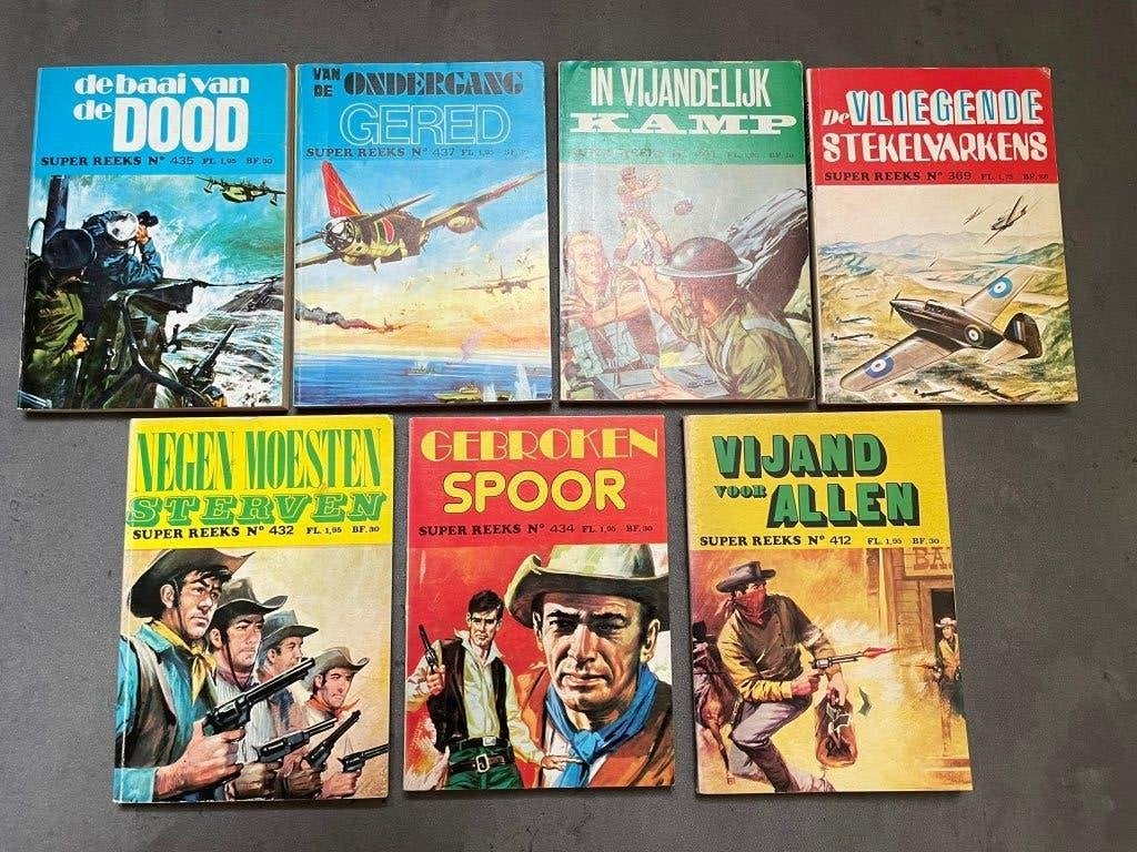 7 stripboeken uit de Super Reeks, Meerdere stripboeken, Ophalen of Verzenden, Gelezen