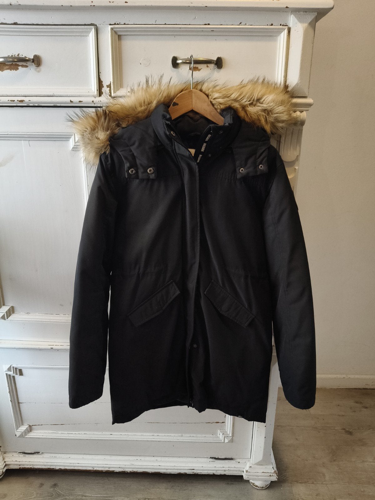Nik & Nik meisjes parka jas met bontkraag - Maat 176, Kinderen en Baby's, Ophalen, Gebruikt, Meisje, Nik & Nik