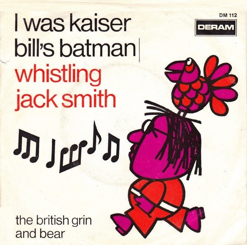 1967	Whistling Jack Smith	       I Was Kaiser Bills Batman, Verzenden, Originele persing, 7 inch, Zo goed als nieuw
