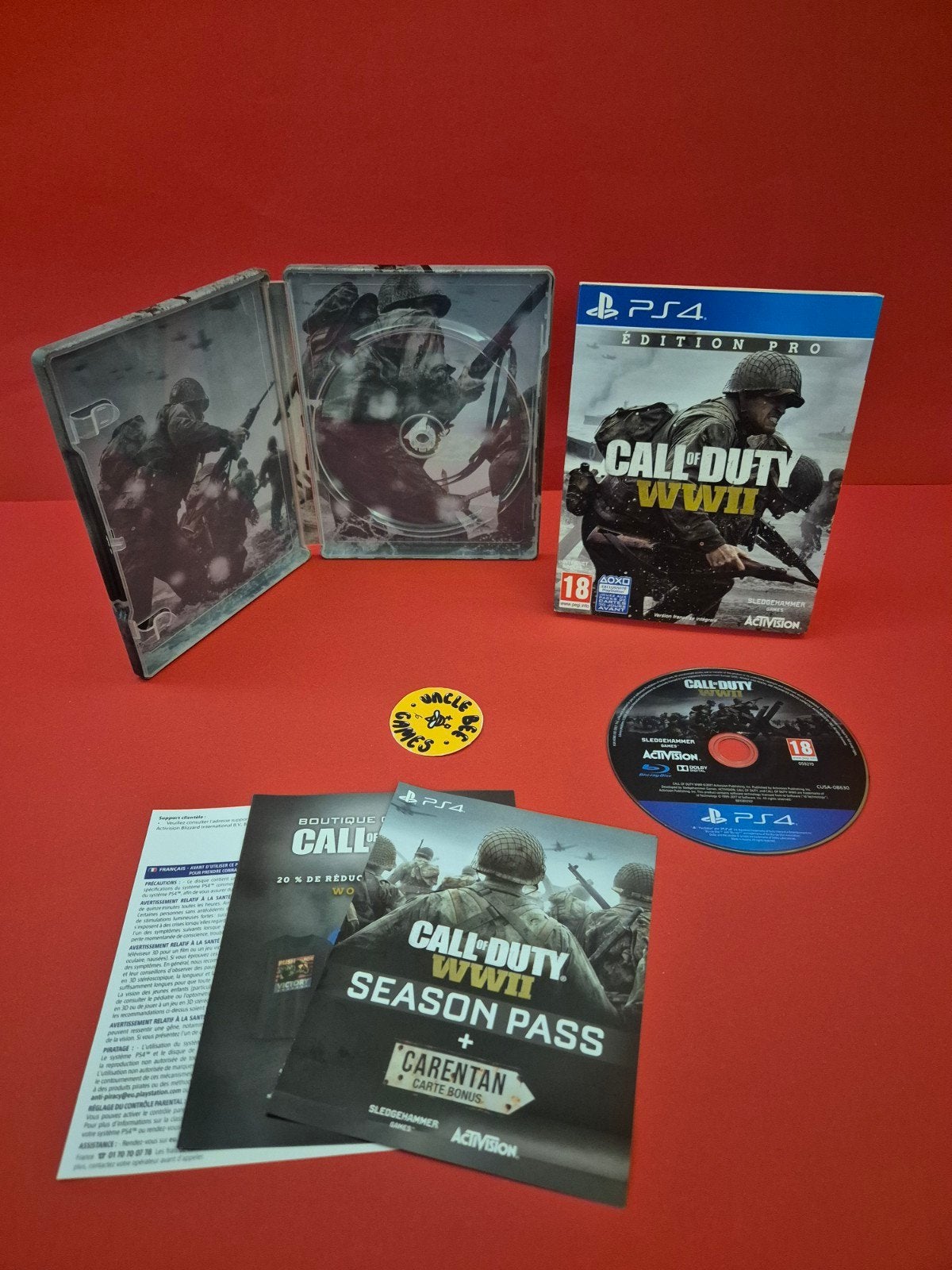 Call of Duty WWII Steelbook Edition, Spelcomputers en Games, Games | Sony PlayStation 4, Online, Support@activision.com, Vanaf 18 jaar