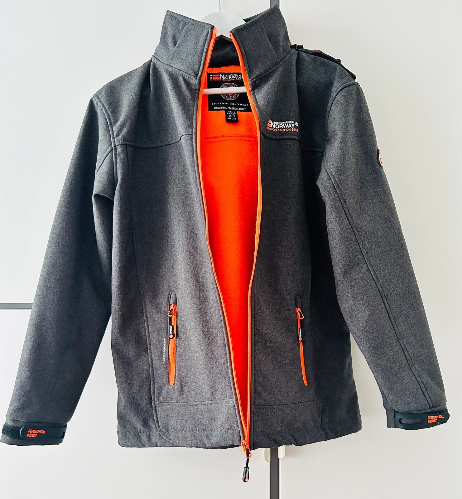 Nieuw Geographical Norway Jas Maat S Grijs Oranje, Ophalen of Verzenden, Nieuw, Maat 46 (S) of kleiner, Grijs