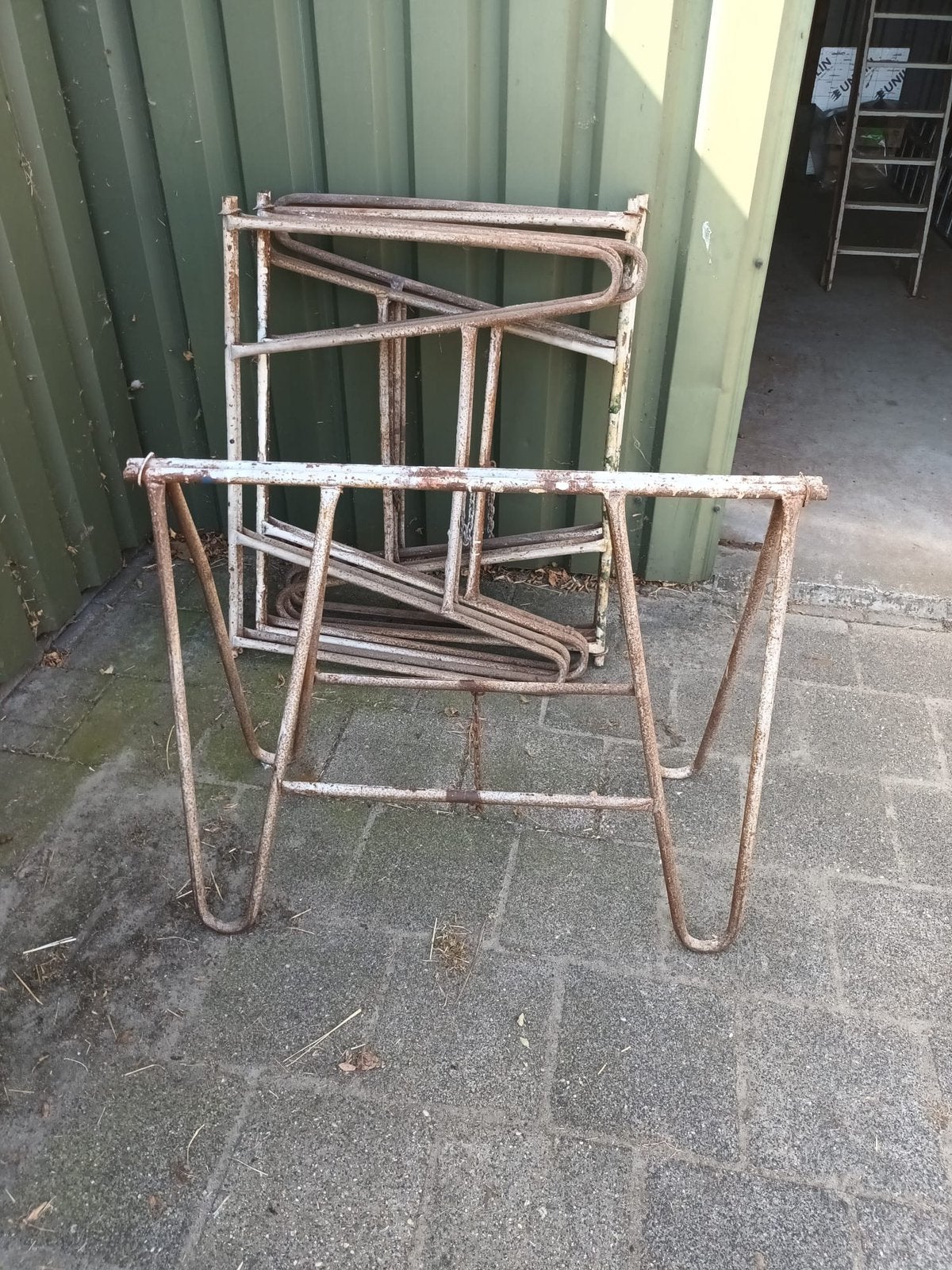 Ijzeren schragen, Ophalen, Gebruikt, Overige typen, Minder dan 2 meter