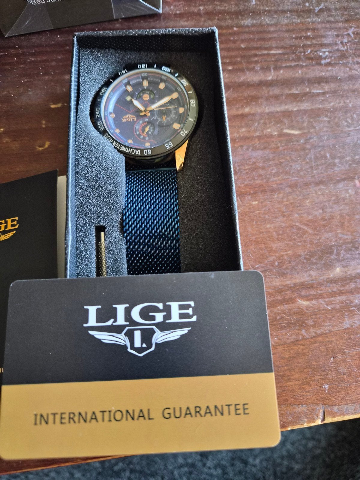 horloge, Ophalen, Zo goed als nieuw, Leer, Overige merken