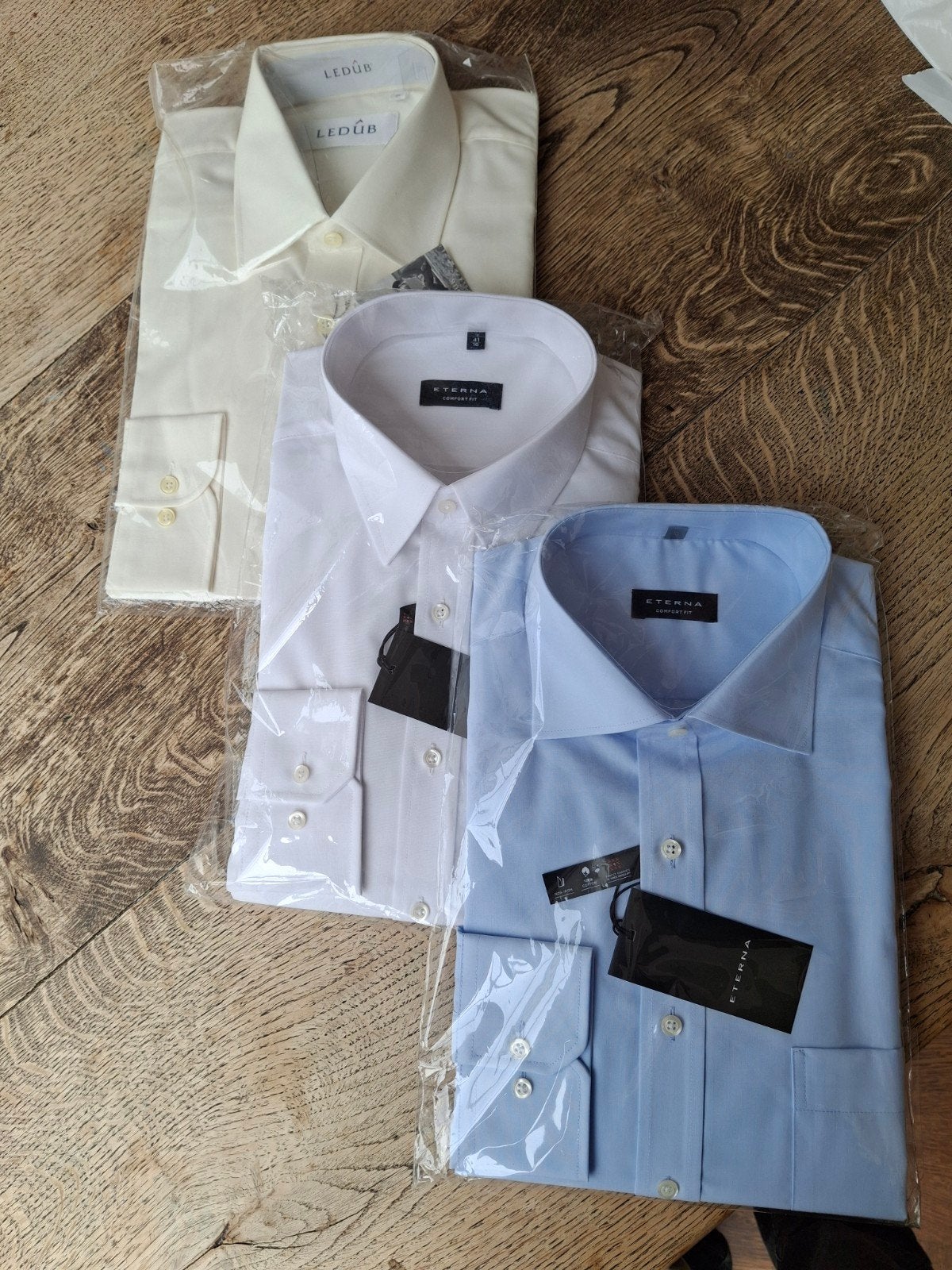 Eterna/ ledub  Comfort Fit 2 overhemden, Eterna, Verzenden, Wit, Nieuw