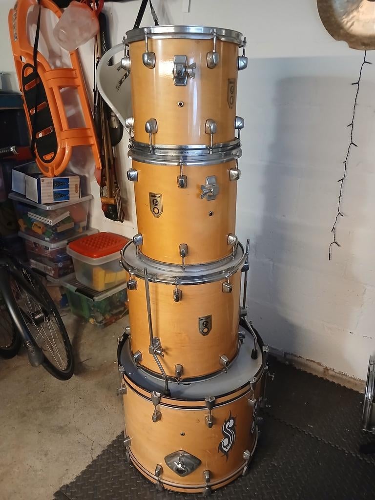 londen city drumset, Muziek en Instrumenten, Drumstellen en Slagwerk, Ophalen, Gebruikt, Overige merken