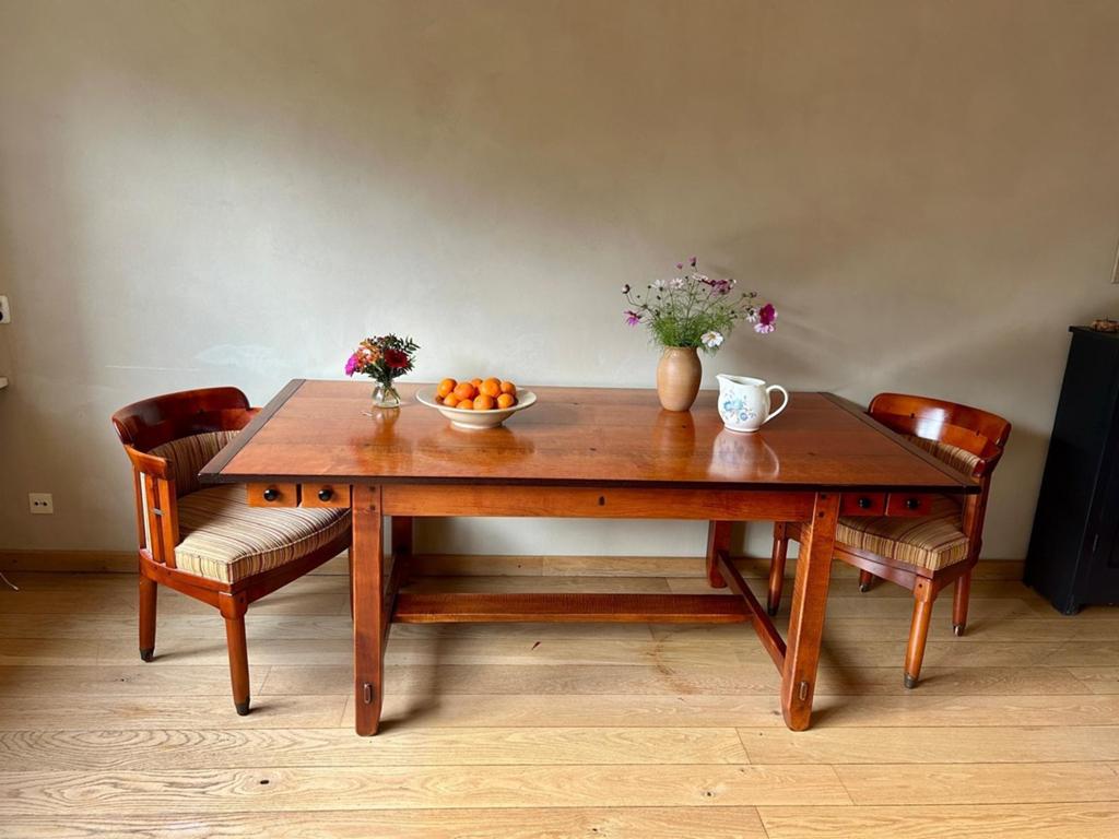 Schuitema Art Deco eettafel, Ophalen, Gebruikt, 100 tot 150 cm, 50 tot 75 cm