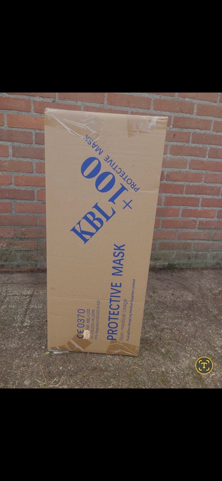 KBL +100 FFP2 mondmaskers – volle omdoos 600 stuks – nieuw, Ophalen of Verzenden