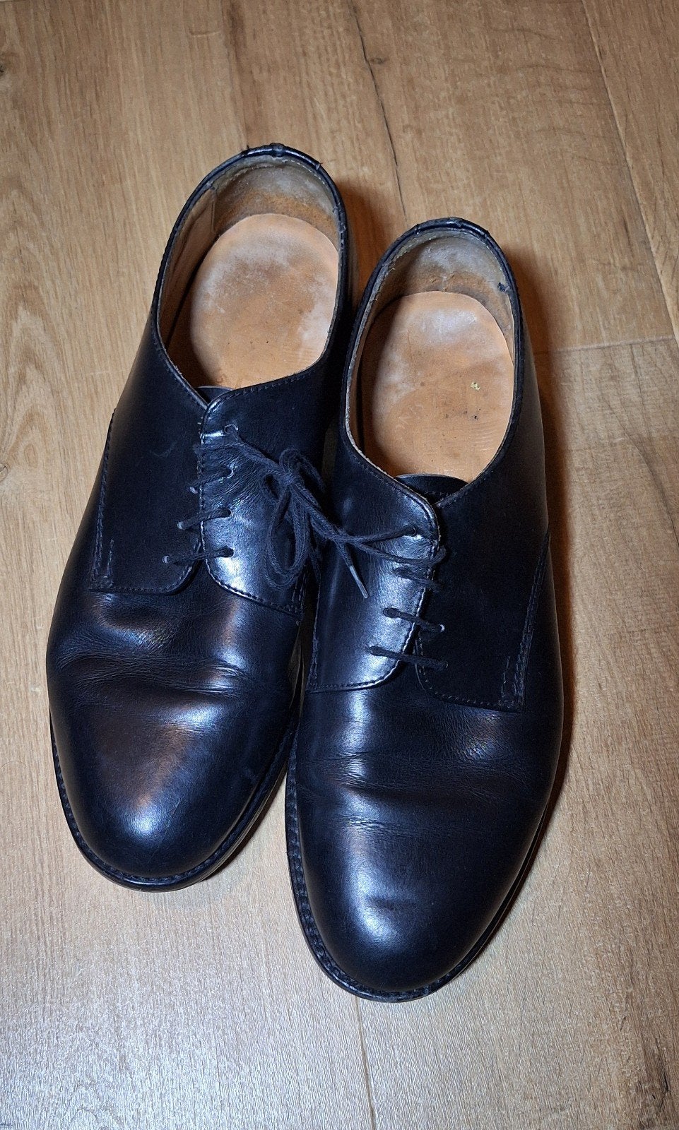 Van Lier heren veterschoenen - Derby leer zwart - Maat 43, Zwart, Van Lier, Ophalen of Verzenden, Gedragen