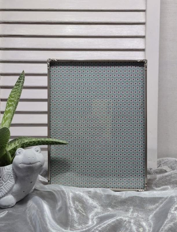 Brocante,  vintage fotolijst met versierde hoekjes, Antiek en Kunst, Curiosa en Brocante, Ophalen of Verzenden