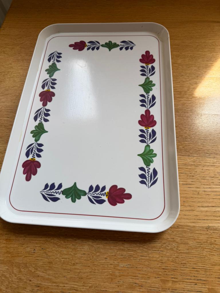Boerenbont dienblad, mepal, Overige typen, Ophalen of Verzenden, Zo goed als nieuw, Aardewerk