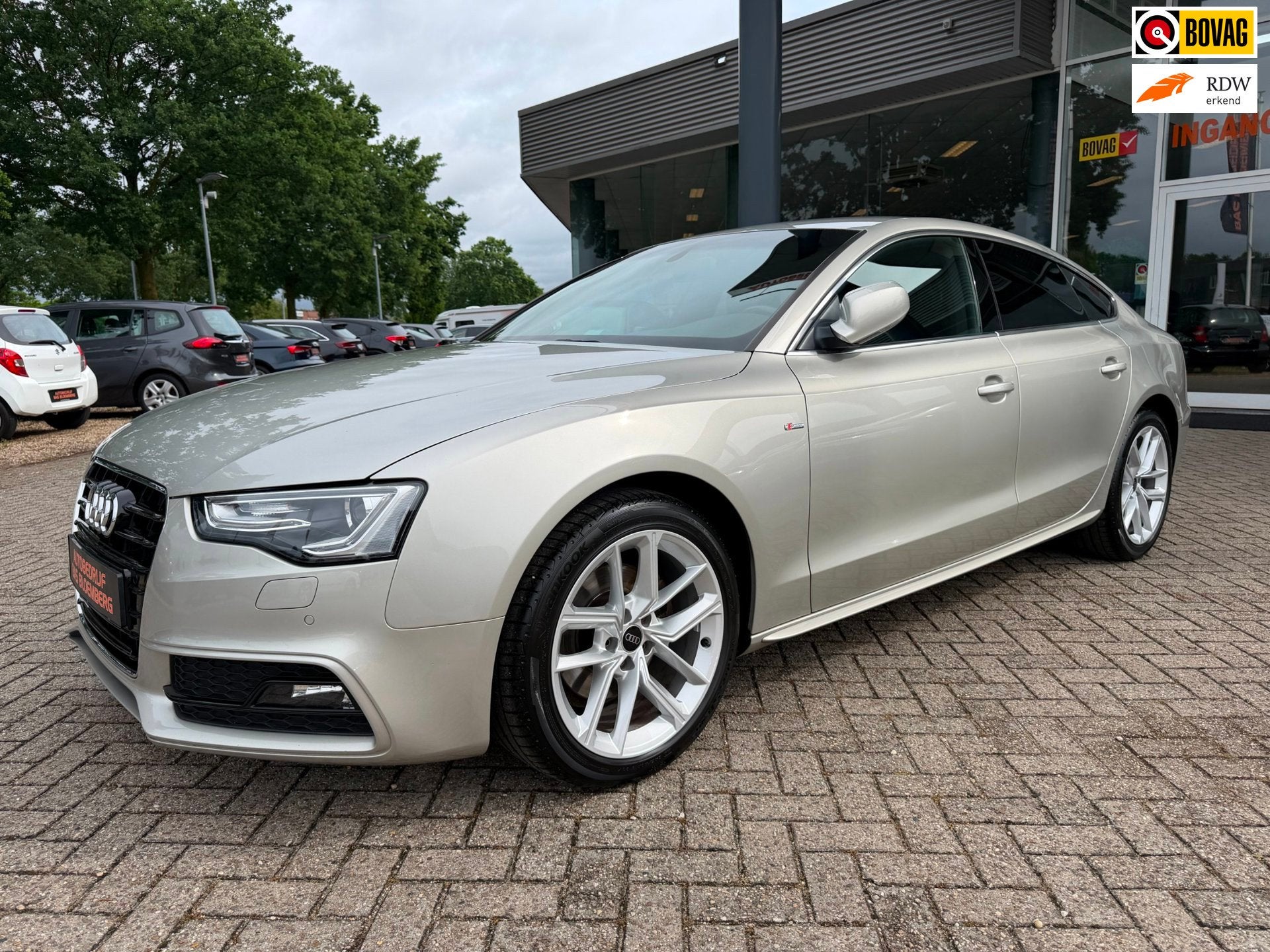 Audi A5 Sportback 1.8 TFSI S-Line Sport Automaat, Navi, Blue, Gebruikt, Euro 6, 4 cilinders, 4 stoelen
