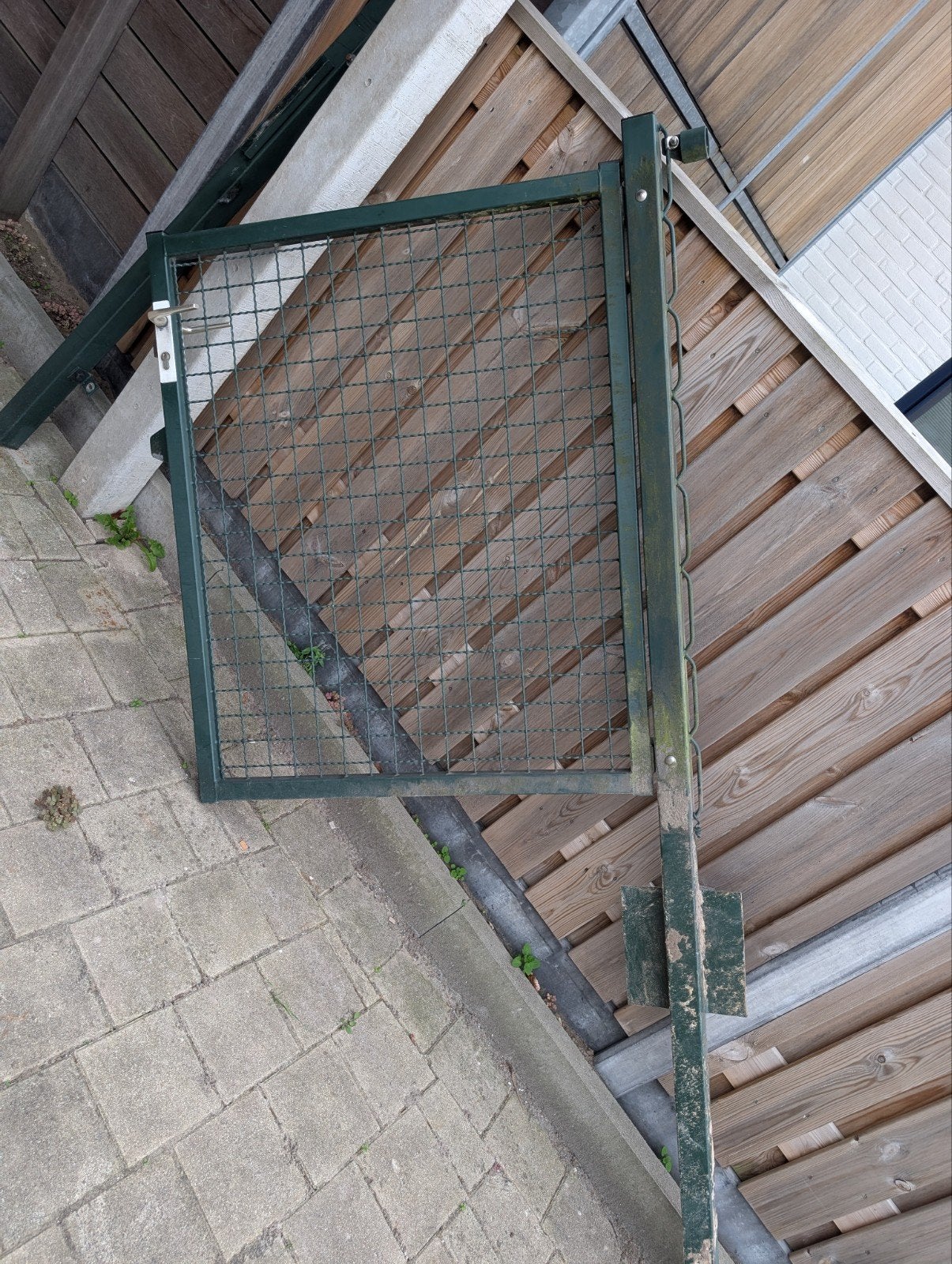 tuin poort, Ophalen, Gebruikt, IJzer, Sierhekwerk