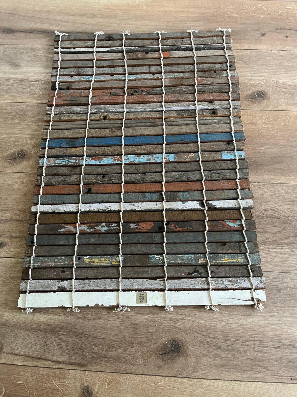 Riviera Maison wandhanger van gerecycled hout, Gebruikt, Wandhanger, Hout, Meerkleurig