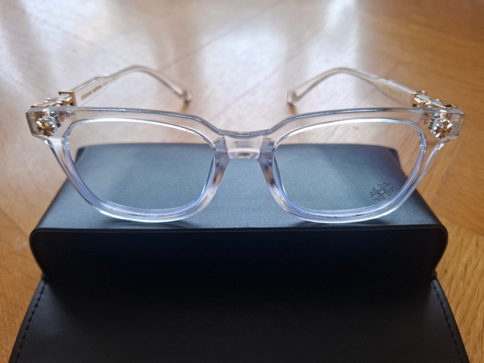 Clear Acetate Glasses (Blue Light Blocking) + Full Set, Overige merken, Wit, Nieuw, Ophalen of Verzenden