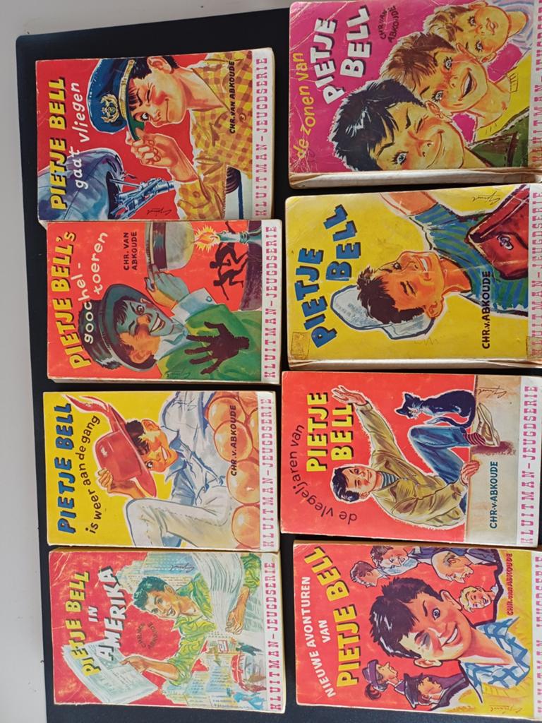 Pietje Bell Boeken - Kluitman Jeugdserie (6 stuks), Ophalen of Verzenden, Gelezen, Chr. van Abkoude, Fictie