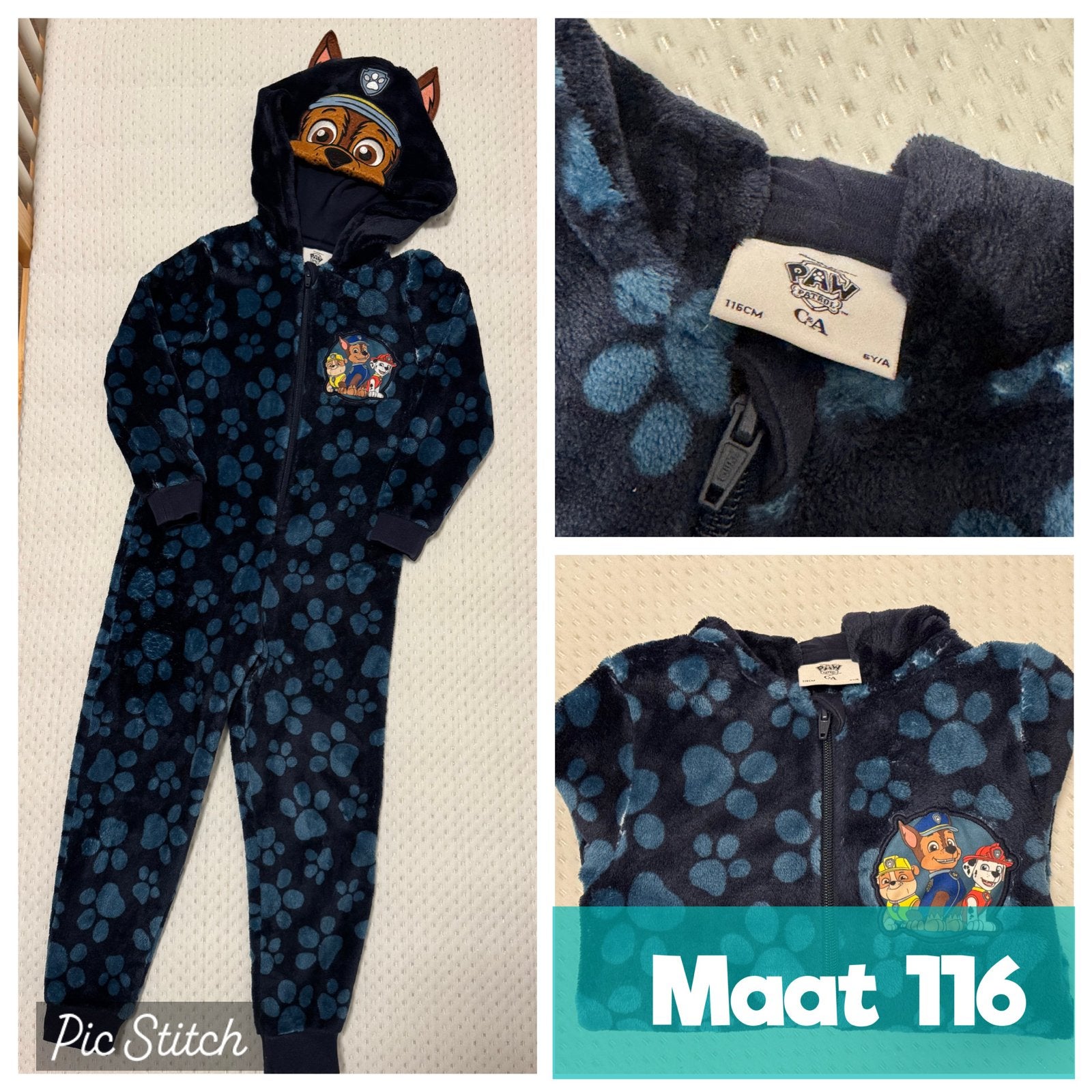 Paw Patrol Onesie - Zo goed als nieuw - Maat 116, Ophalen, Zo goed als nieuw, Jongen, Nacht- of Onderkleding