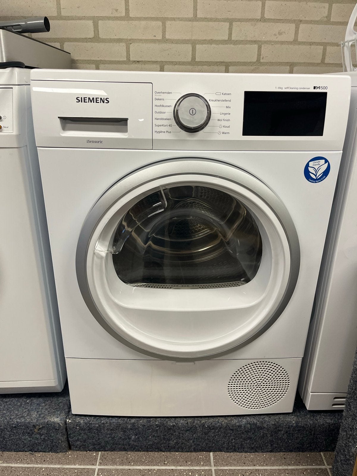 Siemens iQ500 WT47U460NL/07 Warmtepompdroger 8kg, Ophalen, Gebruikt, 8 tot 10 kg, Voorlader