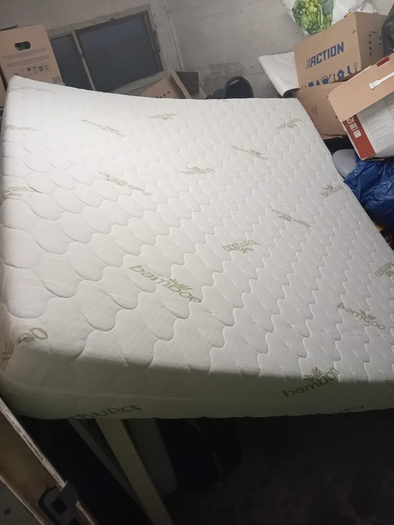 Mooi 2 persoonsbed te koop met matras, Ophalen, Verstelbaar, 180 cm, Stof
