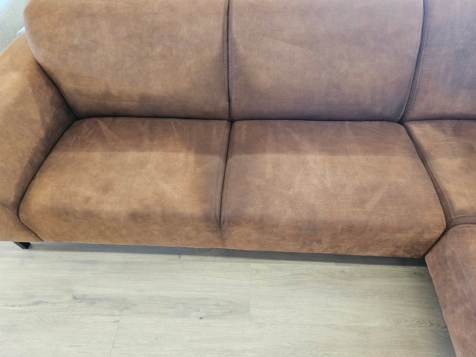 hoekbank nino - Cognac, Ophalen, 125 cm of meer, 125 cm of meer, Home Friesland