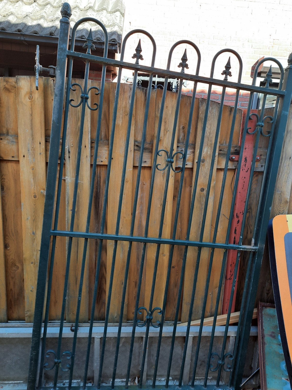 Hekwerk kleur Groen, Tuin en Terras, Ophalen, Gebruikt, IJzer