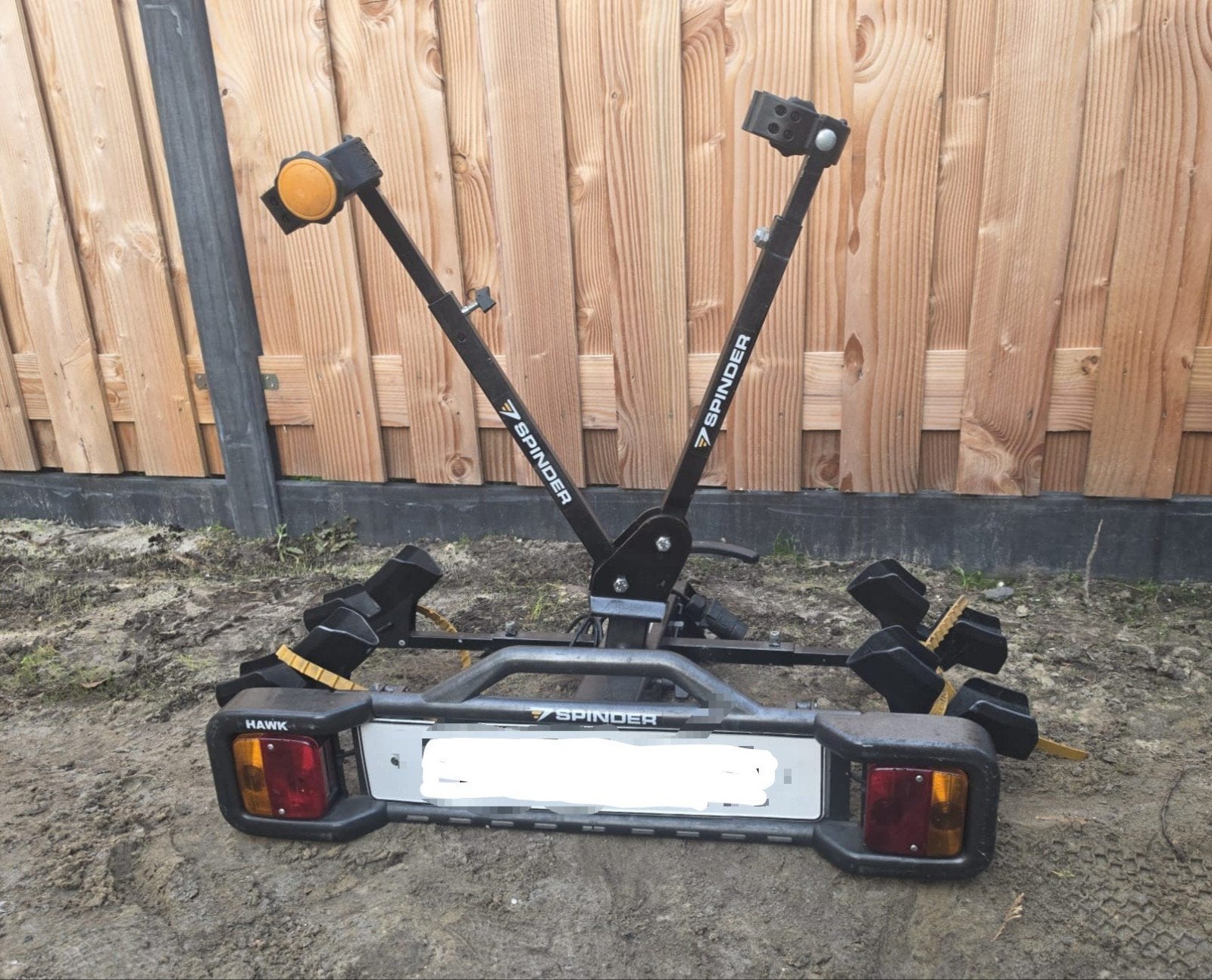 Spinder Hawk  Fietsendrager voor 2 fietsen, Ophalen, 2 fietsen, Gebruikt, Trekhaakdrager