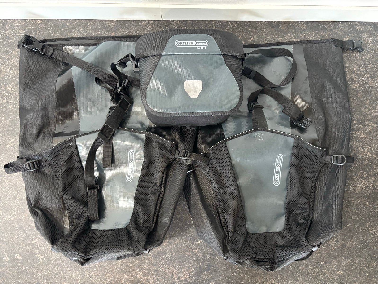 Ortlieb Back Roller Pro Classic fietstassen + stuurtasje, Fietsen en Brommers, Fietsaccessoires | Fietstassen, Ophalen, Zo goed als nieuw