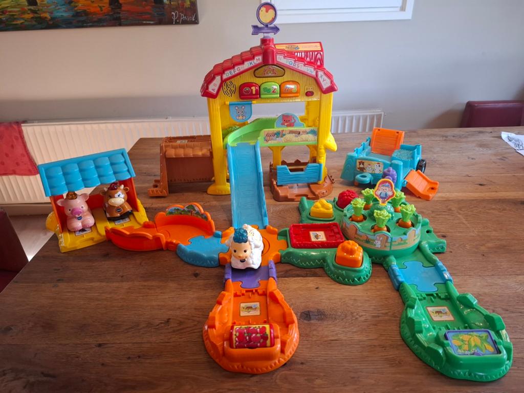 VTech Zoef Zoef Dieren Boerderij Speelset, Ophalen of Verzenden, Gebruikt, Bouwen, Met geluid