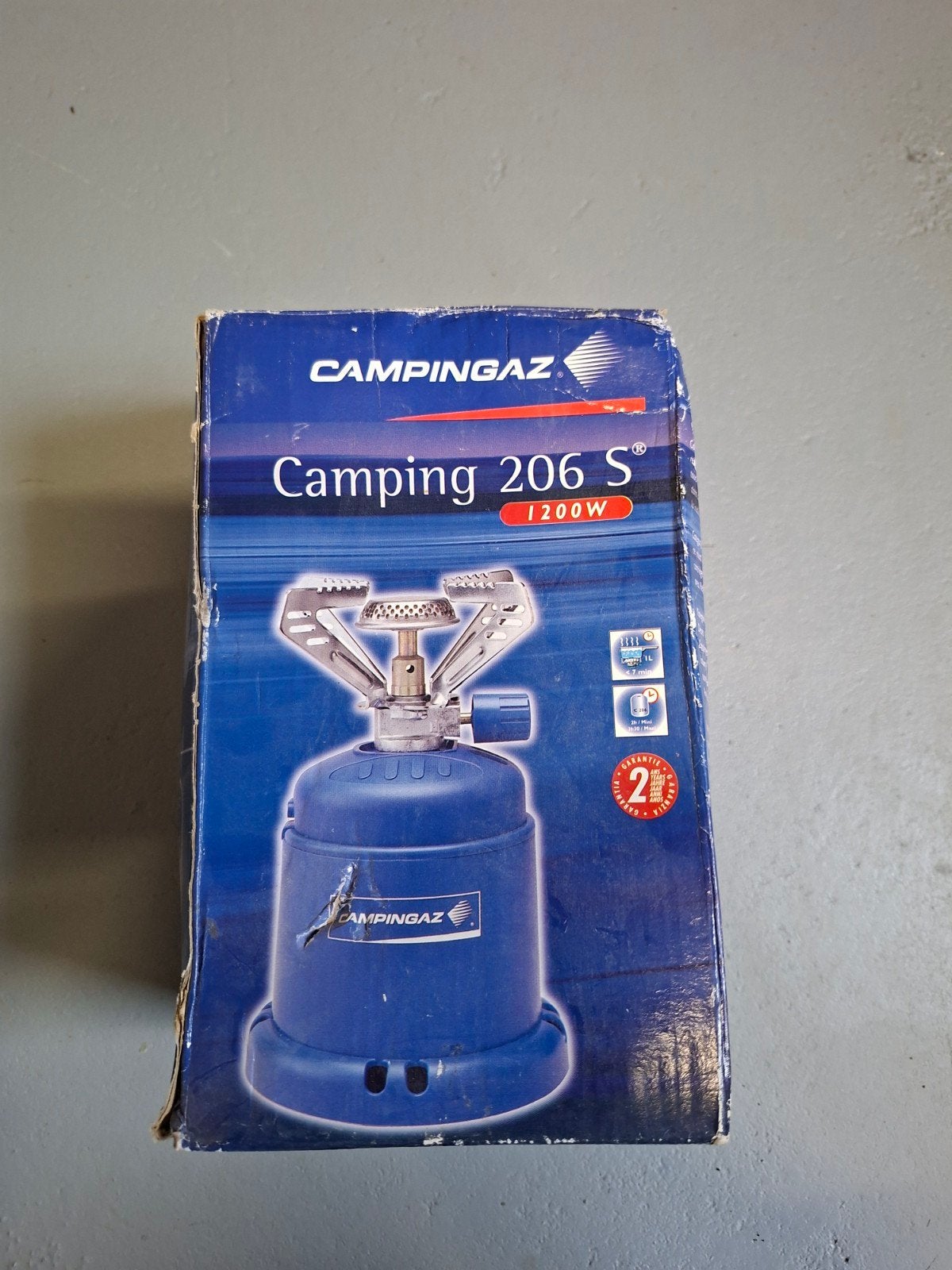 Campingaz Camping 206 S Gasbrander 1200W, Ophalen of Verzenden, Gebruikt
