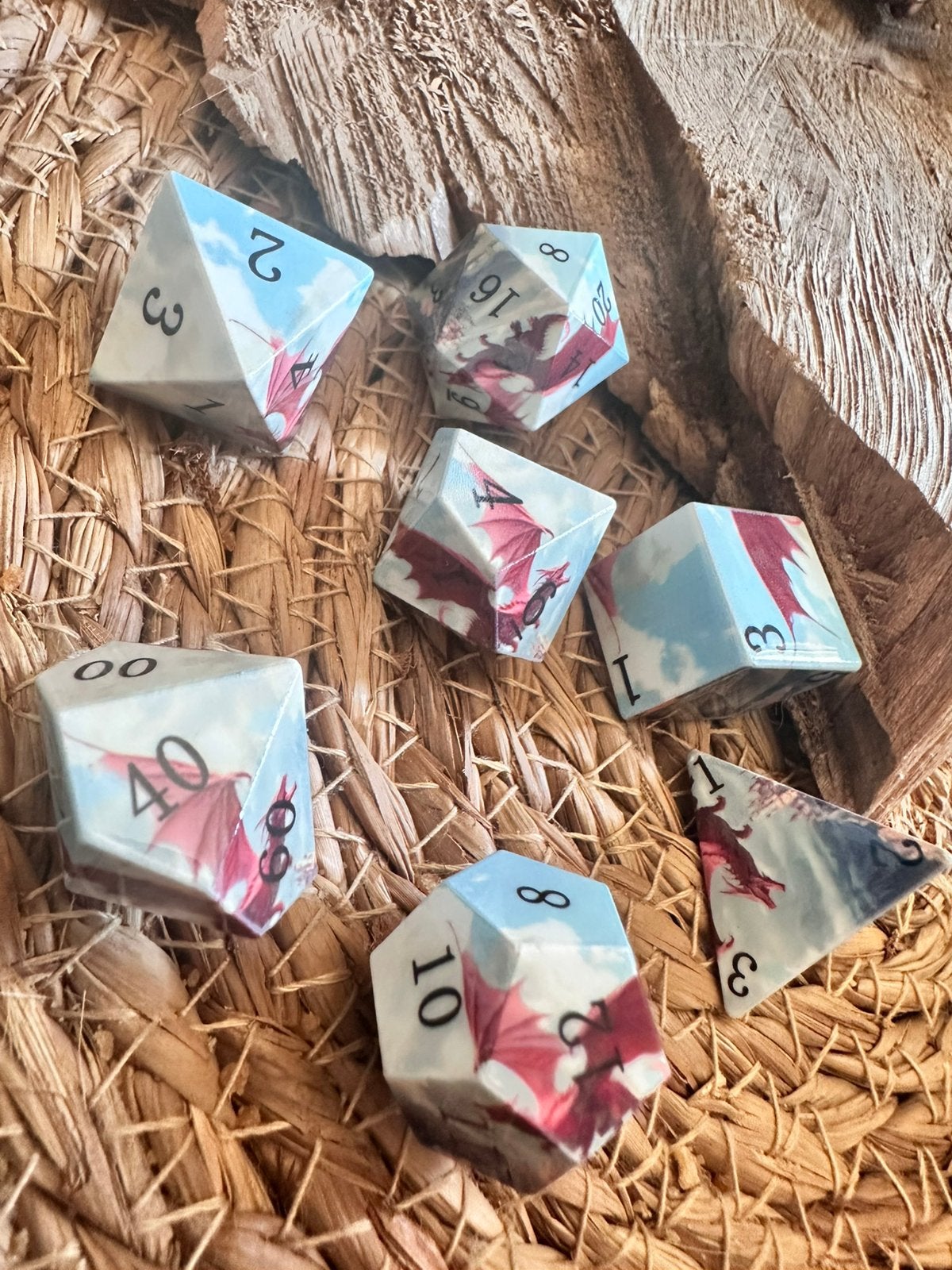 DND dice / Dragons / D&D / RPG / dobbelstenen set / nieuw, Ophalen of Verzenden, Nieuw