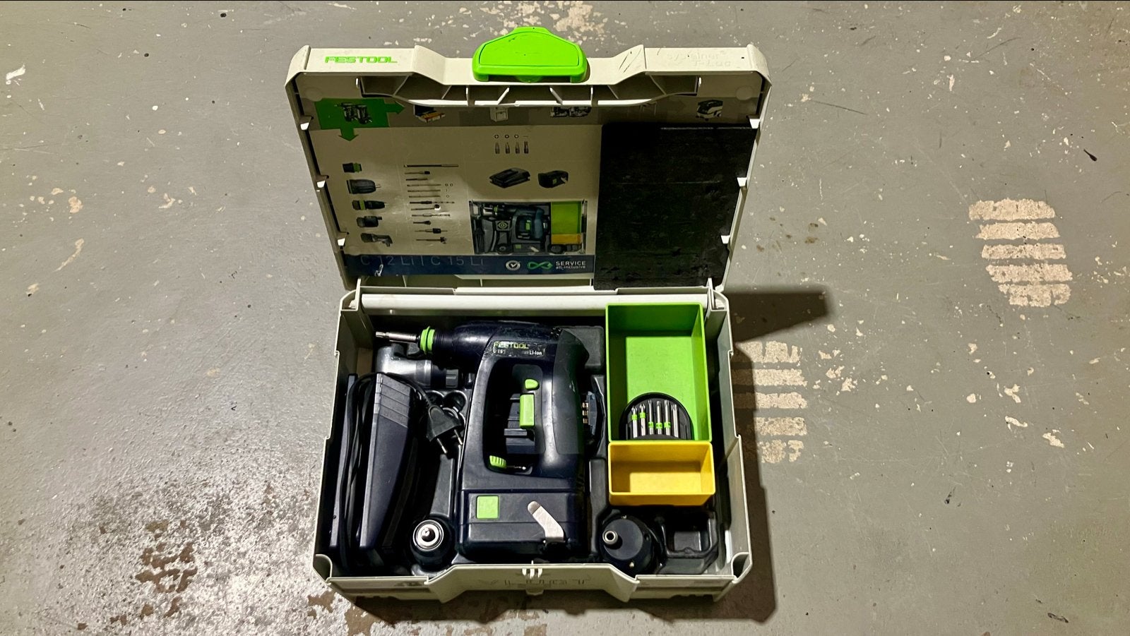 Festool C 15 Li 4,2 Set Accu-Boorschroefmachine, Gebruikt, Variabele snelheid, Ophalen of Verzenden, Boor- en Schroefmachine