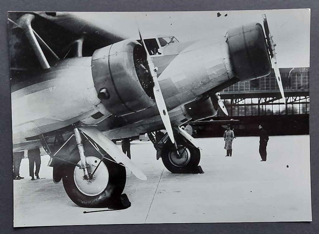 Foto van de KLM Fokker F.XX de PH-AIZ (F1035), Ophalen of Verzenden, Gebruikt, Kaart, Foto of Prent