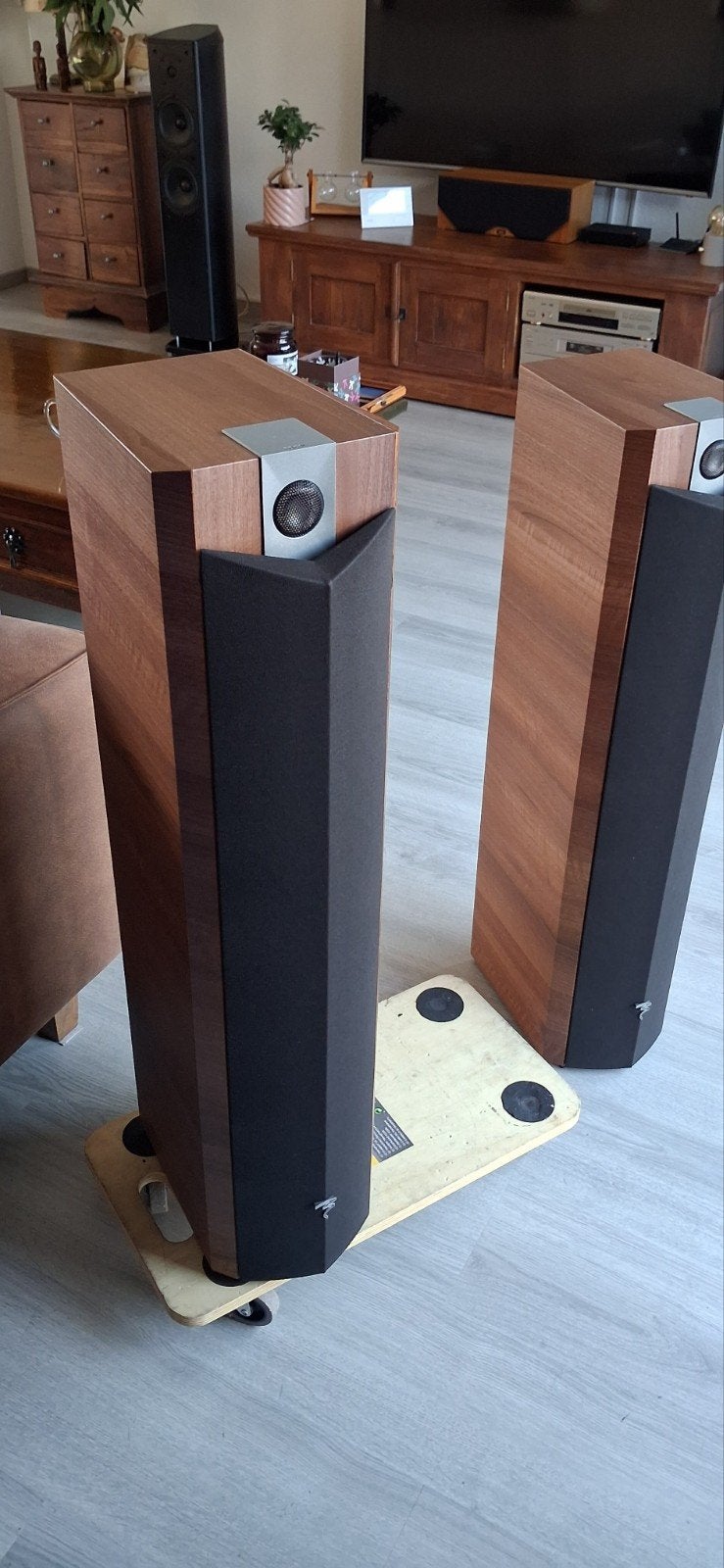 Focal chorus 714v luidsprekers, Stereo speakers, Gebruikt, 120 tot 150 watt, Basreflex