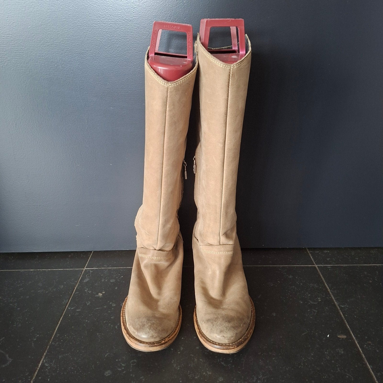 Hoge taupe laarzen Walk in the Park, maat 37, Hoge laarzen, Overige kleuren, Verzenden, Gedragen