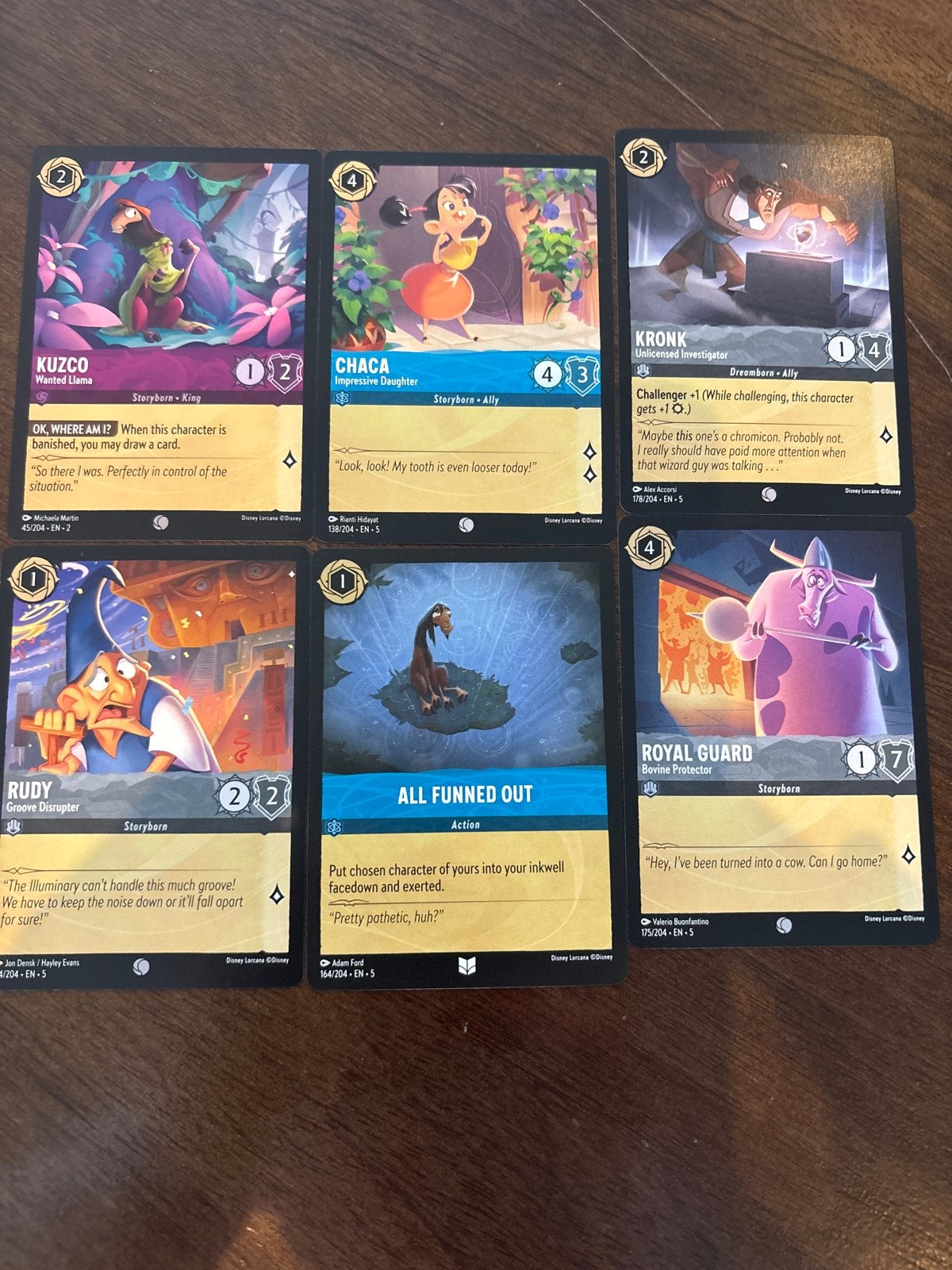 Disney Lorcana: The Emperor's New Groove Kaarten Set, Ophalen of Verzenden, Overige figuren, Zo goed als nieuw, Plaatje of Poster