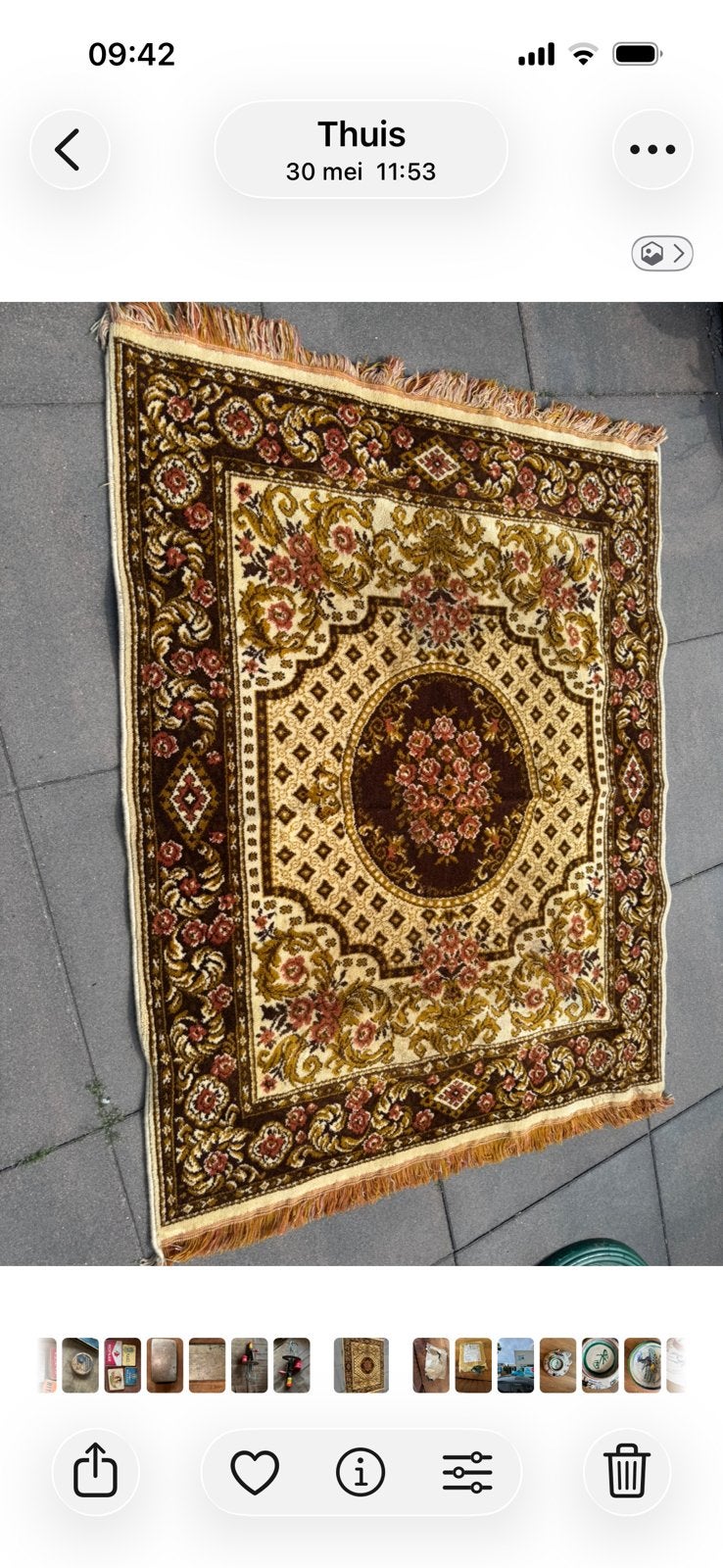 Vintage Oosterse Kleden & Lopers, 200 cm of meer, Zo goed als nieuw, Rechthoekig, 50 tot 100 cm