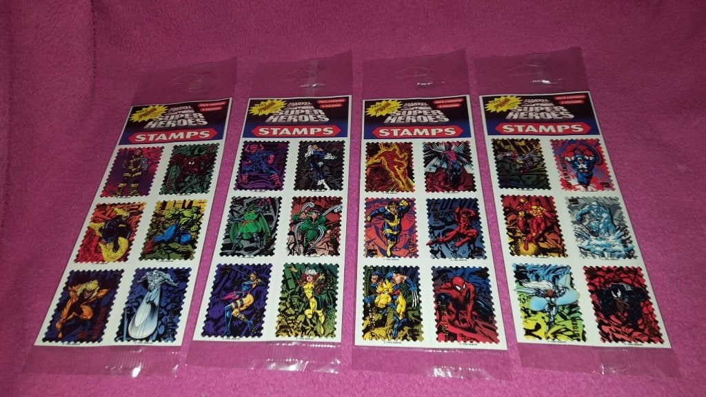 4x6 Marvel Comics Super Heroes Stamps stickers. Mint! 2A16, Verzamelen, Ophalen of Verzenden, Gebruikt, Bedrijf of Vereniging