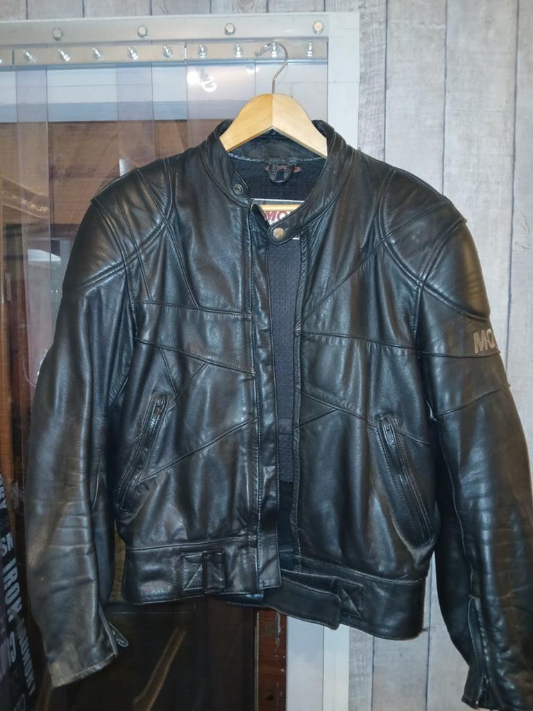 Mqp leren motor pak. Broek 50 jas 52, Motoren, Combipak, Ophalen of Verzenden, Tweedehands, Dames