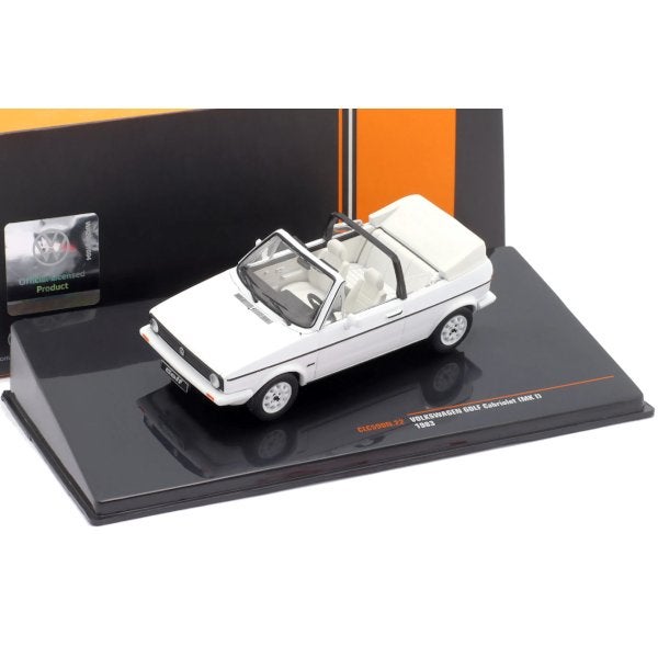 Volkswagen Golf 1986 Cabriolet Wit Schaal 1/43 Ixo Models, Hobby en Vrije tijd, Modelauto's | 1:43, Overige merken, Ixo Models