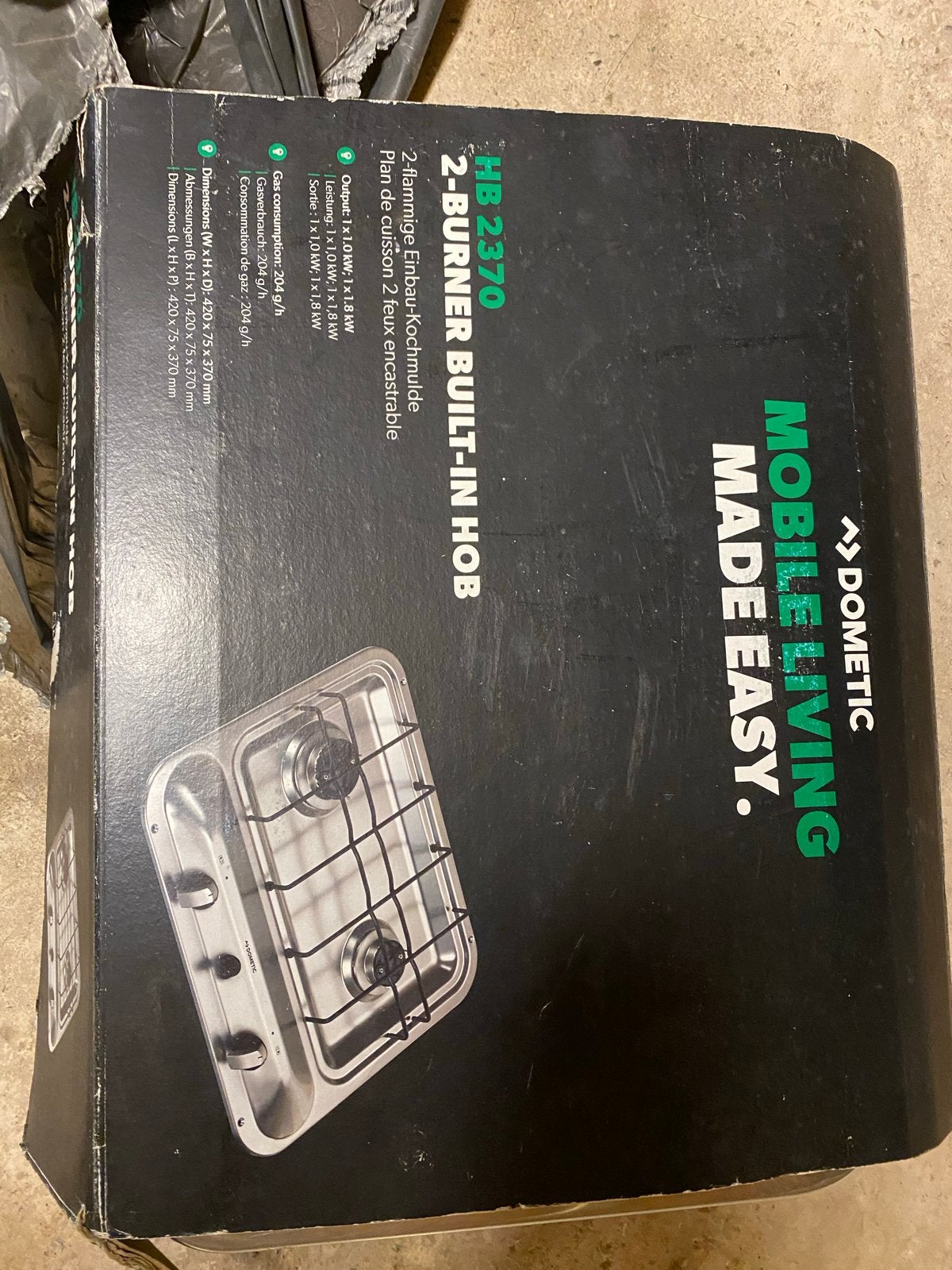 Dometic HB 2370 2-pits inbouw kookplaat, Ophalen of Verzenden, Zo goed als nieuw