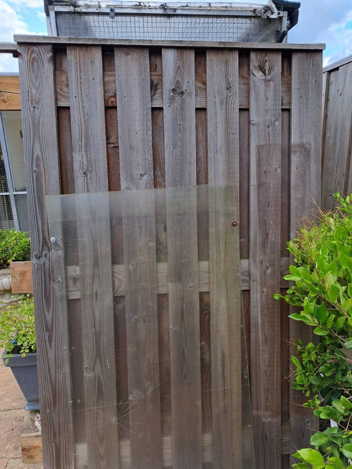 2x  schutting delen br 1.22 x 1.90, Ophalen, Hout, Minder dan 3 meter, 1 tot 2 meter