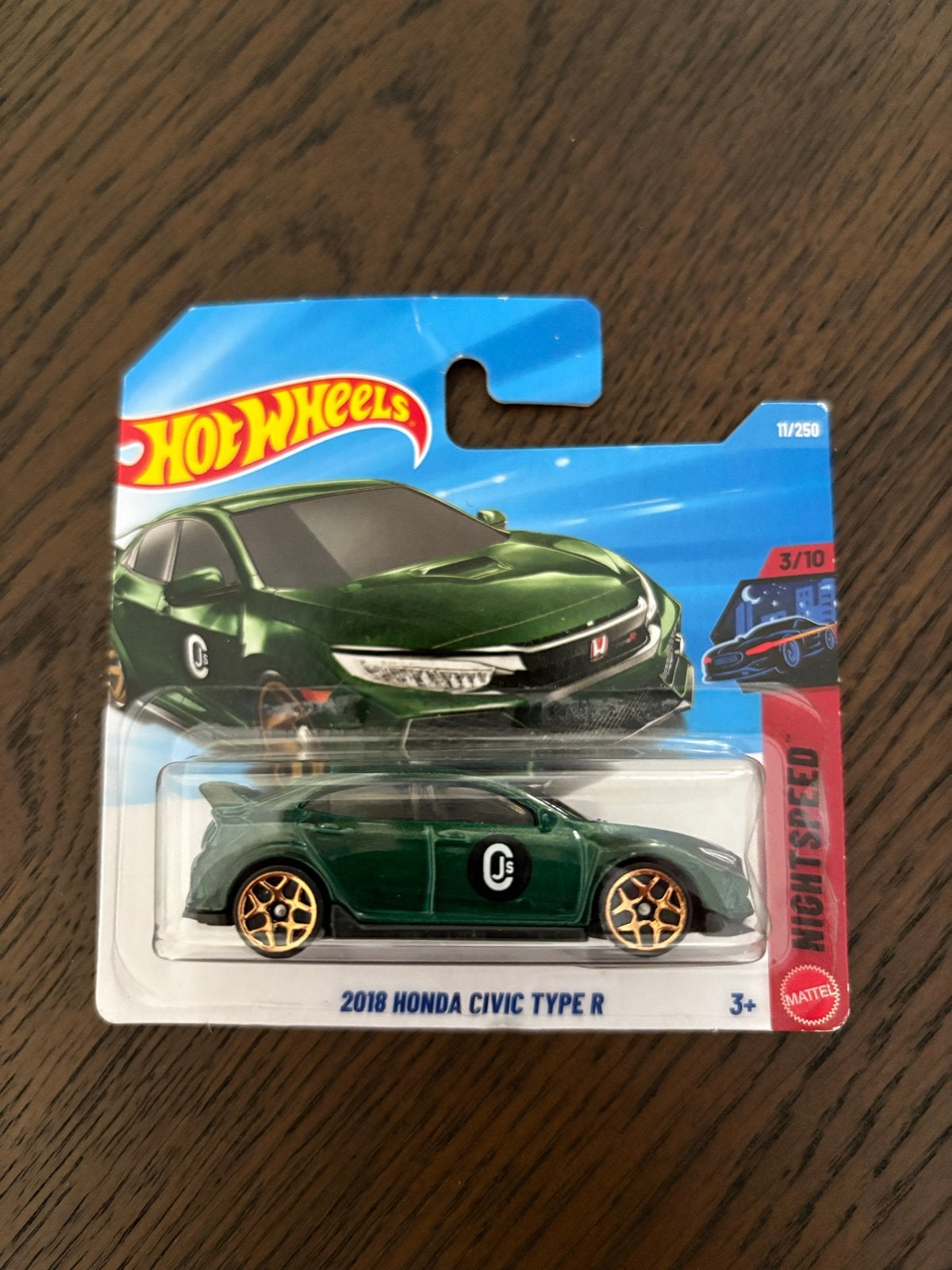 Hot Wheels 2018 Honda Civic Type R - Night Speed, Verzenden, Nieuw, Auto, Overige merken