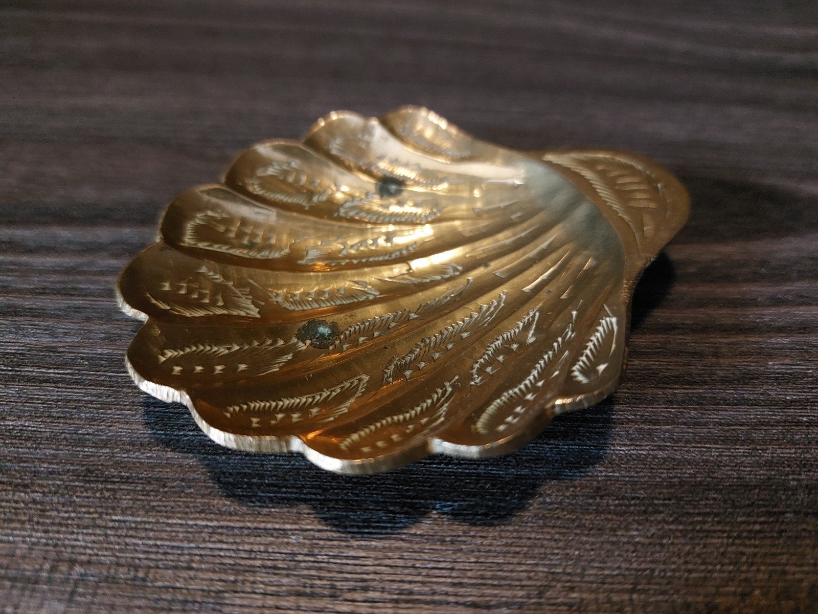 Decoratieve Messing Schelp Schaal - Vintage Stijl, Ophalen