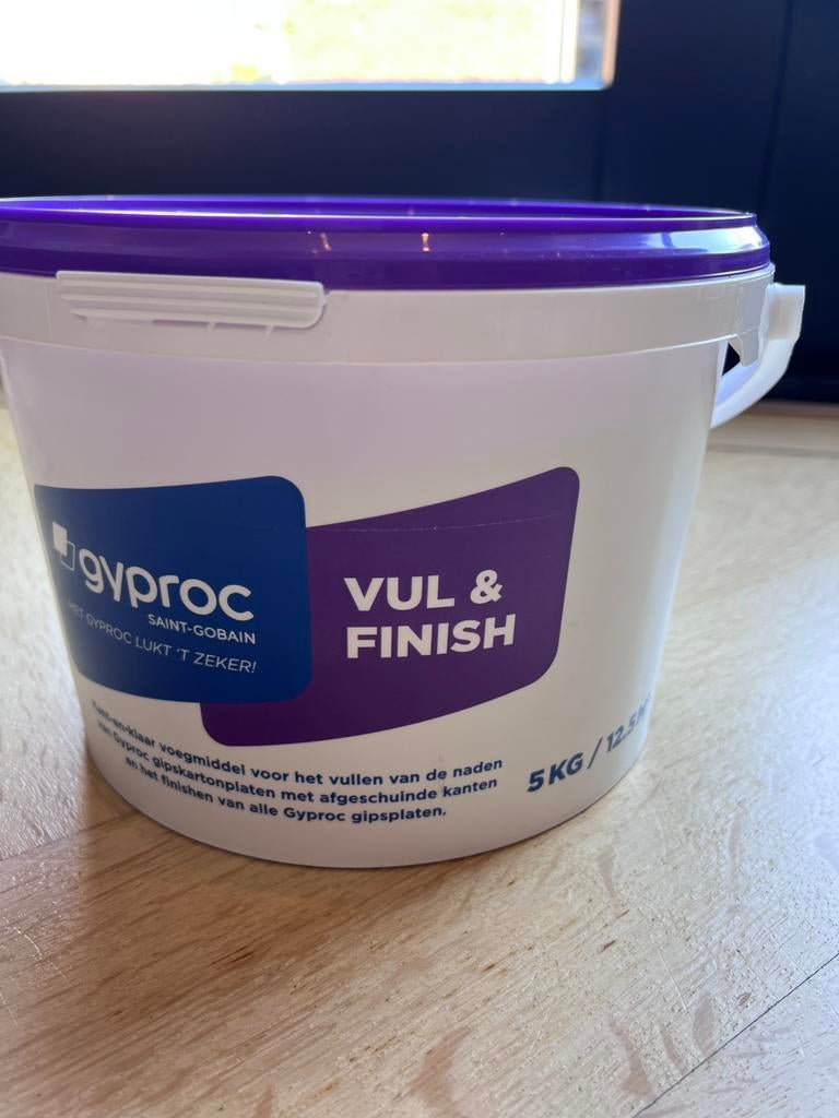 Gyproc Vul & Finish 5kg - nieuw!, Ophalen, Nieuw, Wit