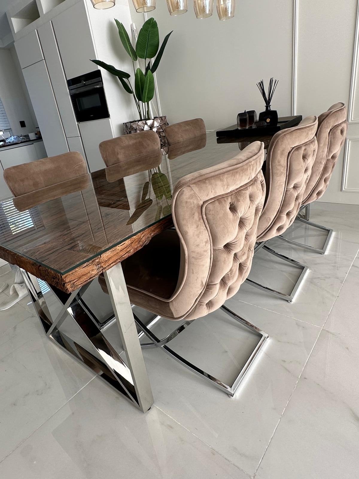 Richmond Eettafel, Salontafel & Closet Tafel met Stoelen, Huis en Inrichting, Tafels | Eettafels, Ophalen, 100 tot 150 cm, 200 cm of meer