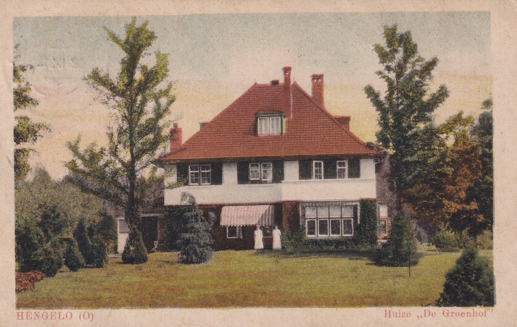 Hengelo, De Groenhof, 1921., Verzenden, 1920 tot 1940, Gelopen, Overijssel