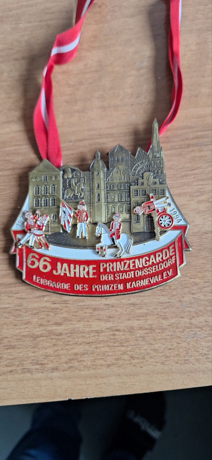 Originele medaille 1994 - Prinzengarde Düsseldorf, Ophalen of Verzenden, Overige materialen, Buitenland