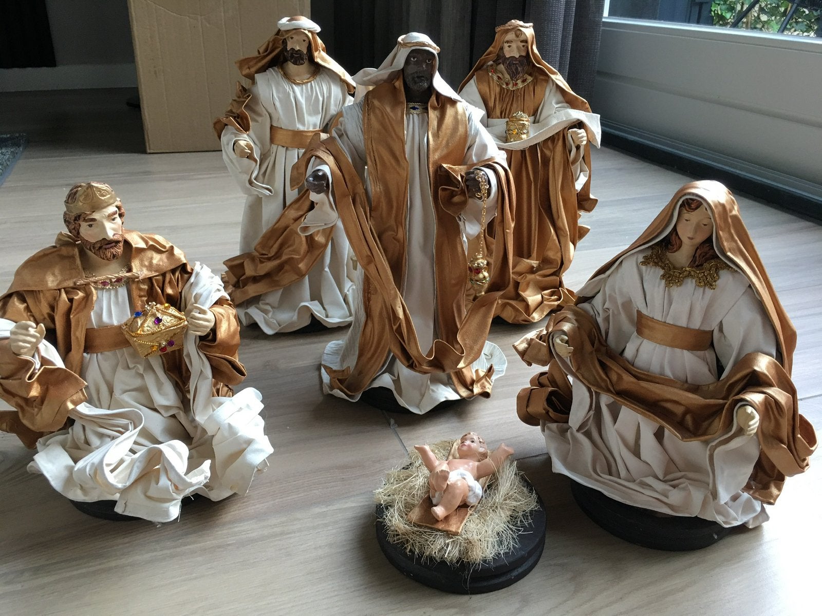 Prachtige Kerststal Beeldenset - Handgemaakt in Portugal, Verzamelen, Ophalen, Beeld(je)
