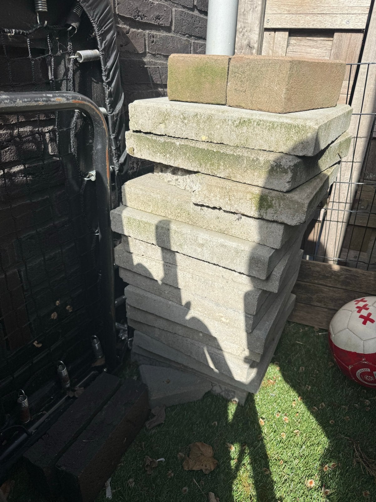Stapeltje staptegels, Ophalen, Gebruikt, Minder dan 5 m², Beton