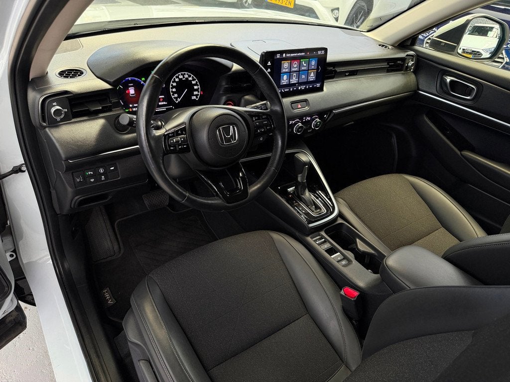 Honda HR-V 1.5 e:HEV Advance Style Camera CarPlay, Auto's, Honda, Zwart, Met garantie (alle), Leder en Stof, Wit